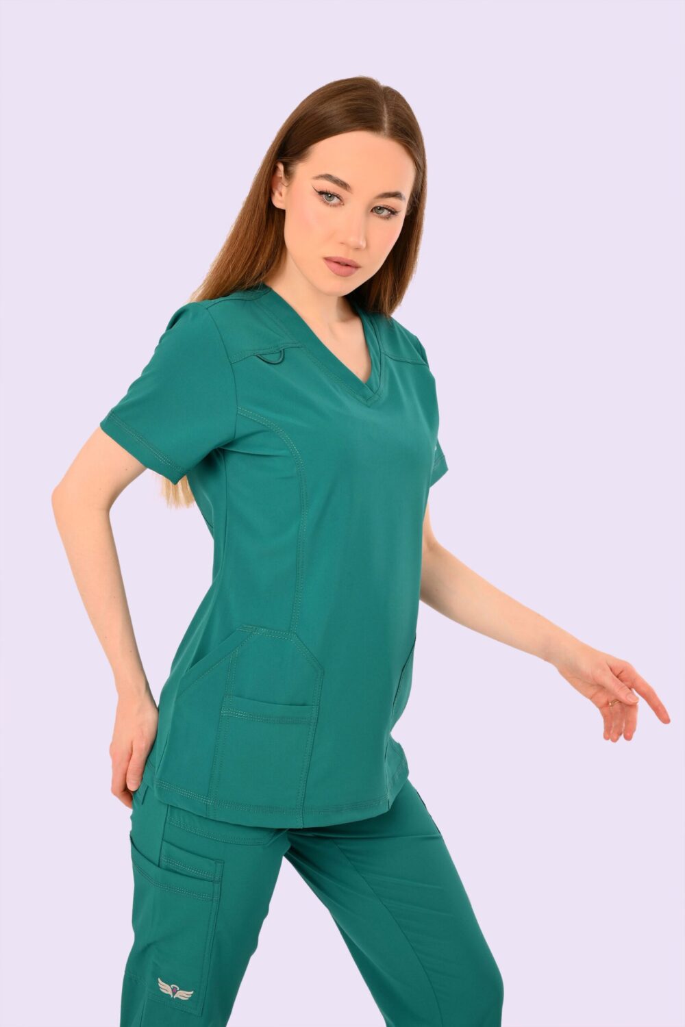 Angels Medical Hunter Green Scrub