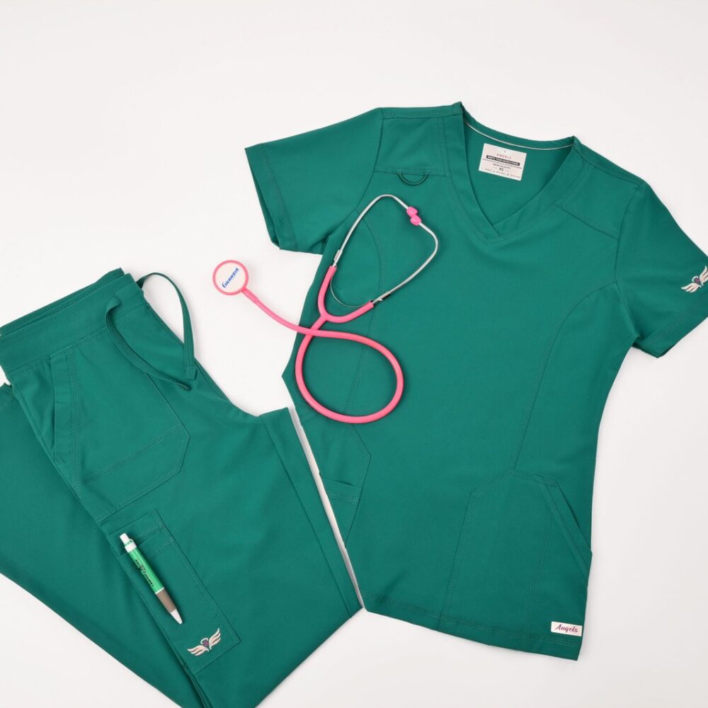 Angels Medical Hunter Green Scrub