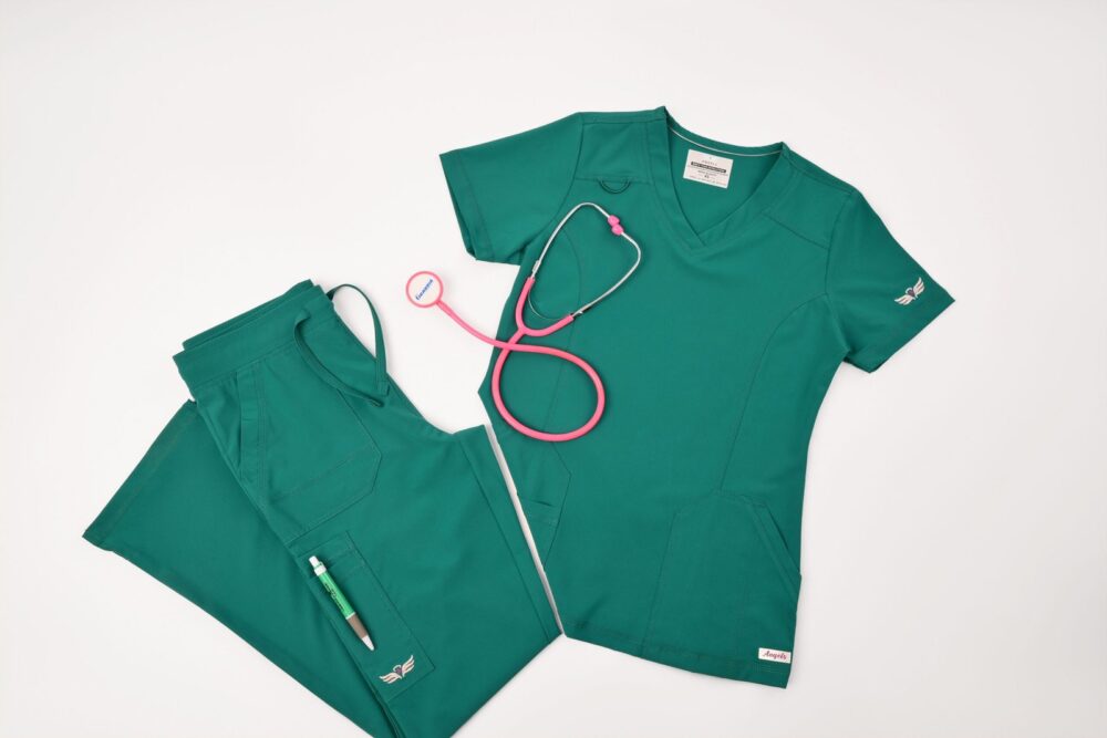 Angels Medical Hunter Green Scrub