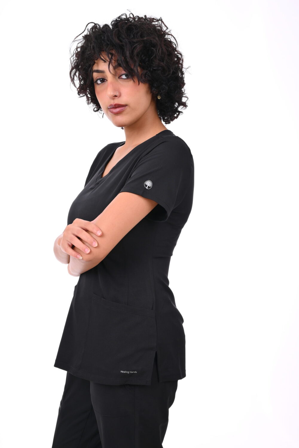 Healing Hands Medical Black Scrub