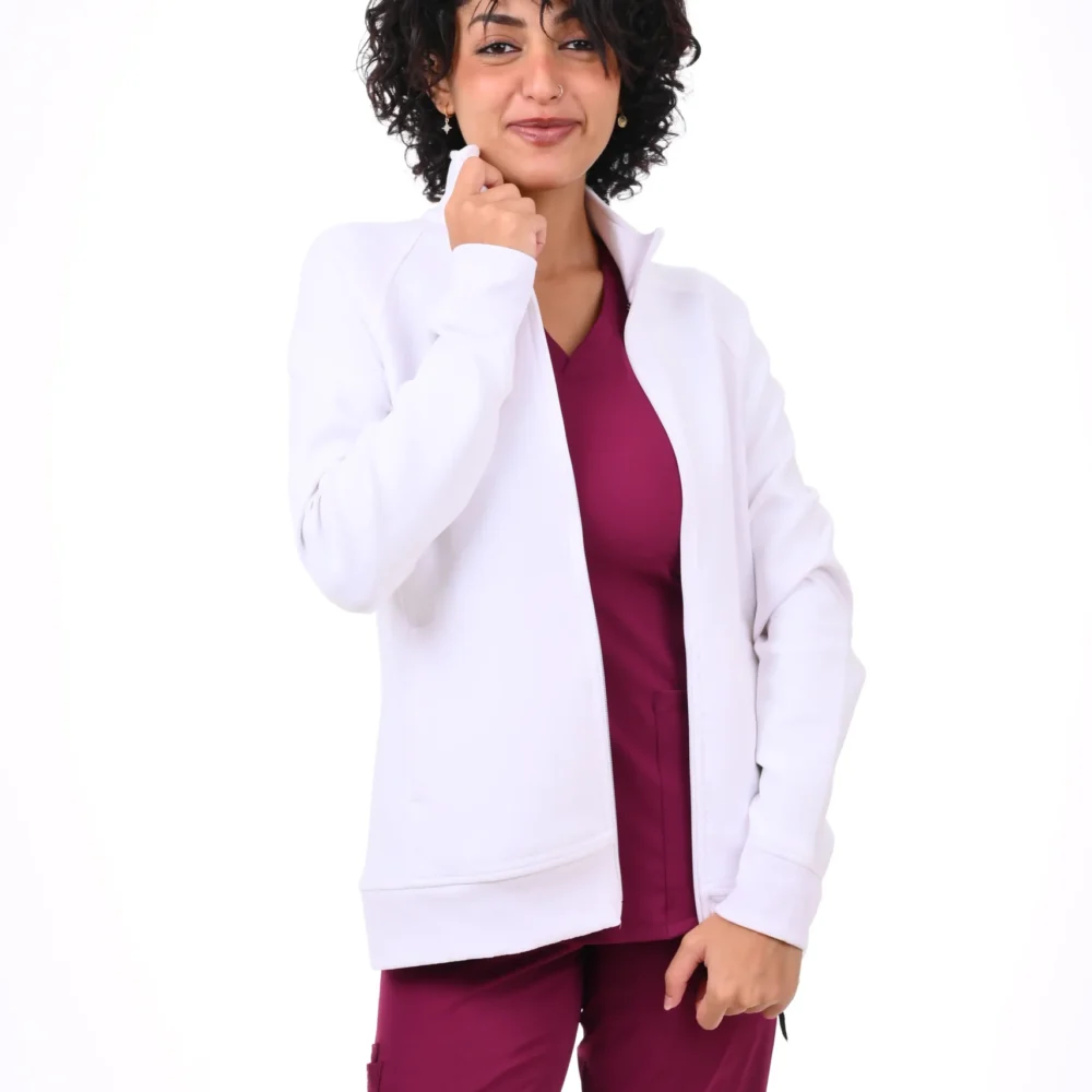 Healing Hands White Scrub Jackets