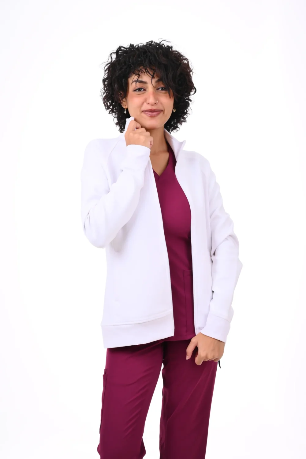 Healing Hands White Scrub Jackets
