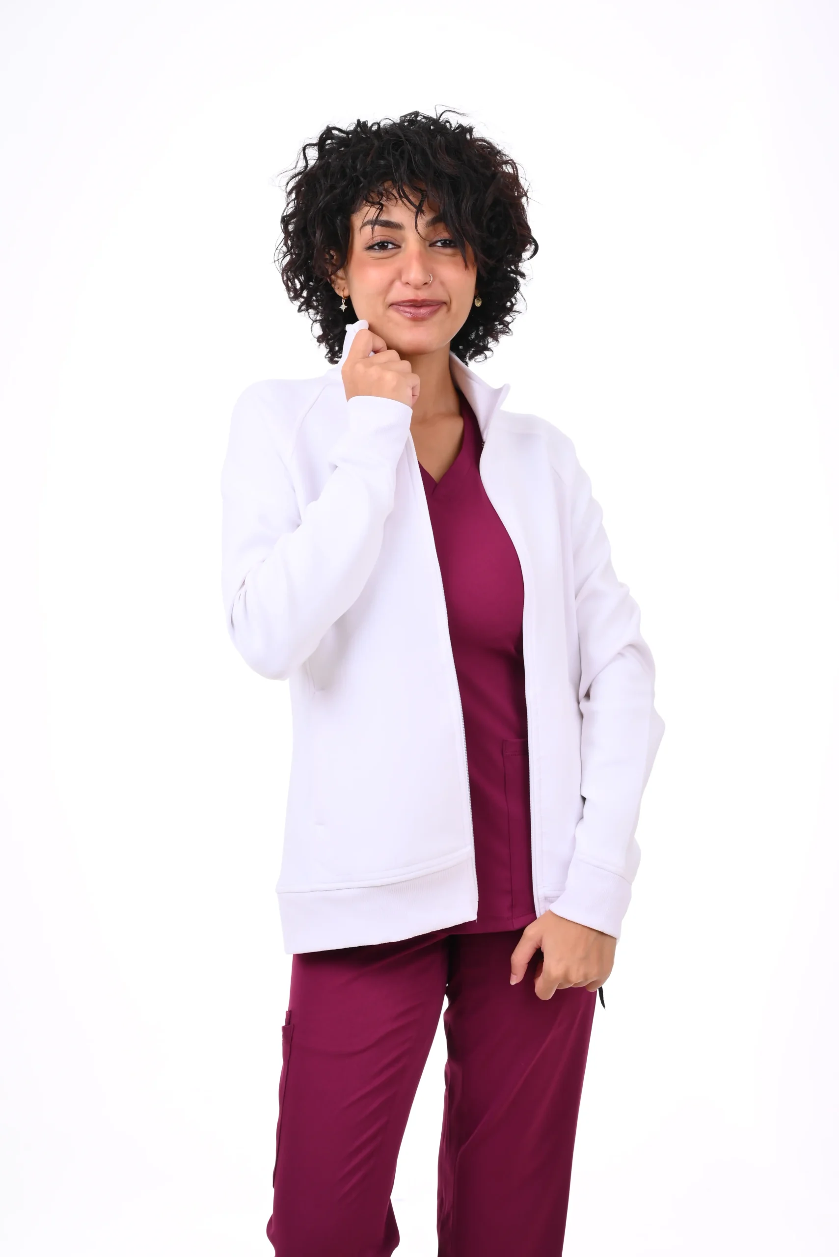 Healing Hands White Scrub Jackets