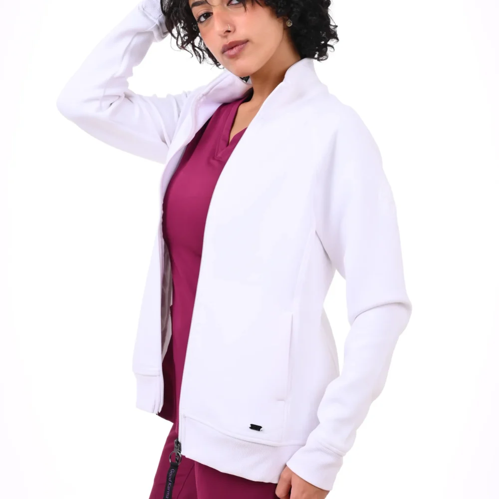 Healing Hands White Scrub Jackets