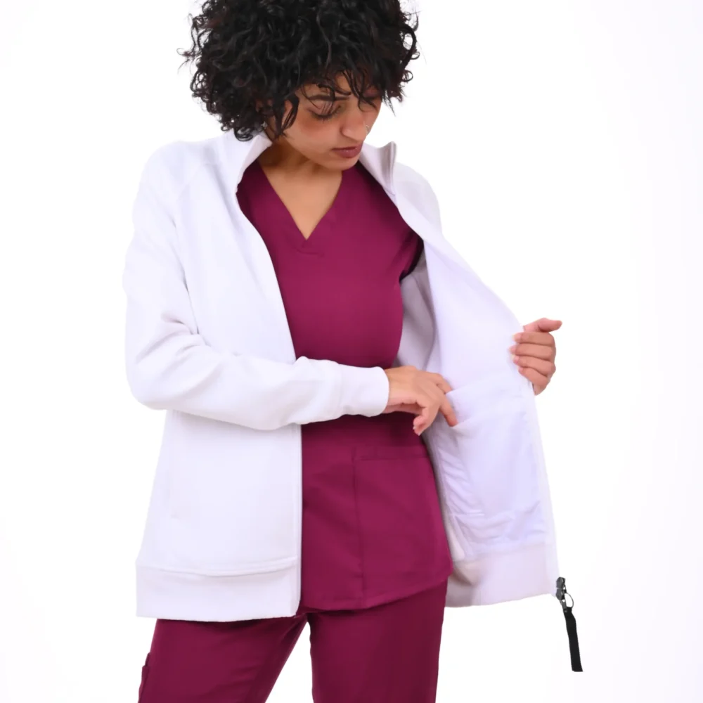 Healing Hands White Scrub Jackets