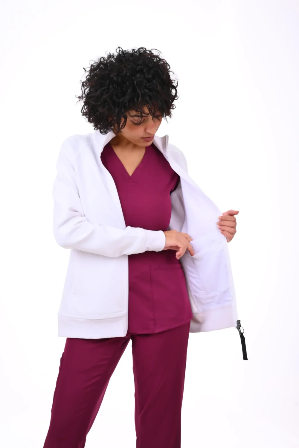 Healing Hands White Scrub Jackets
