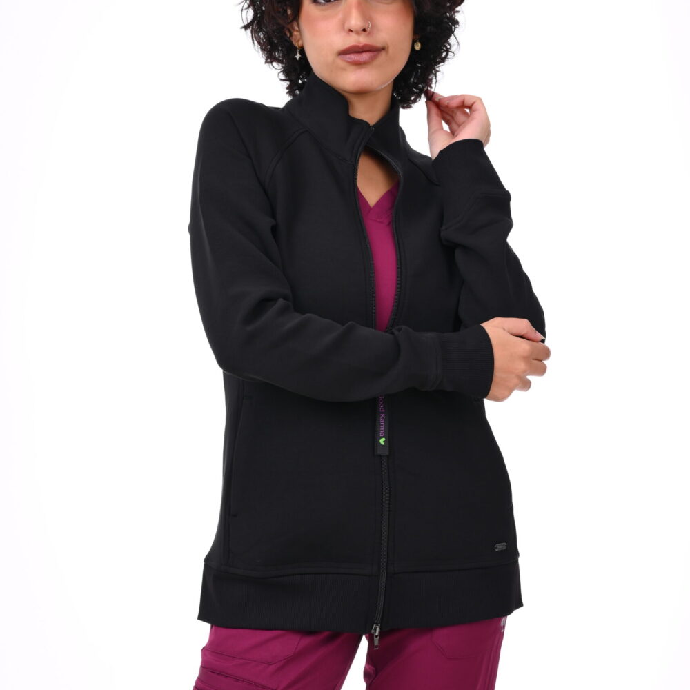 DSC_5155 Healing Hands Black Scrub Jackets