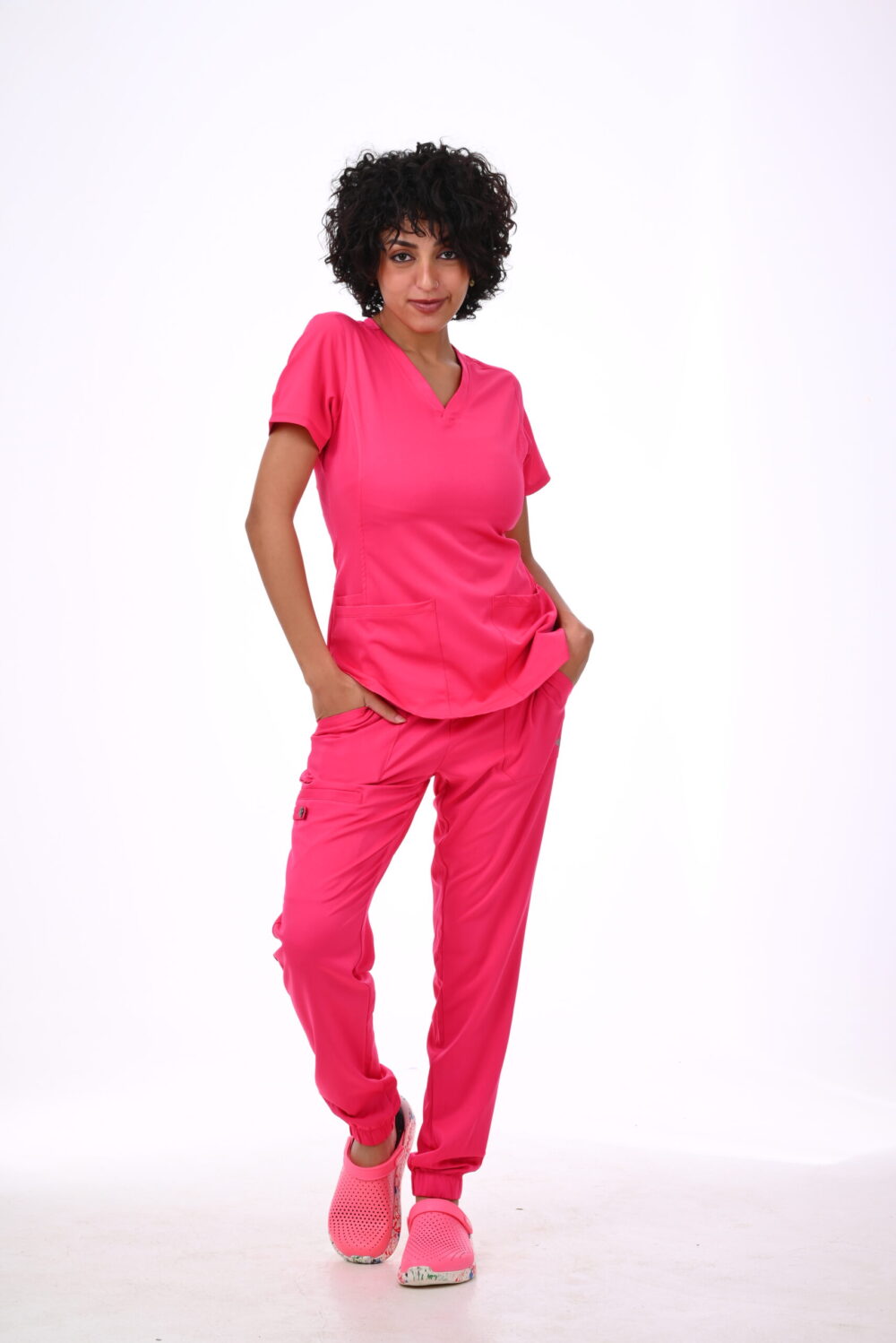 Healing Hands  Medical Pink Scrub