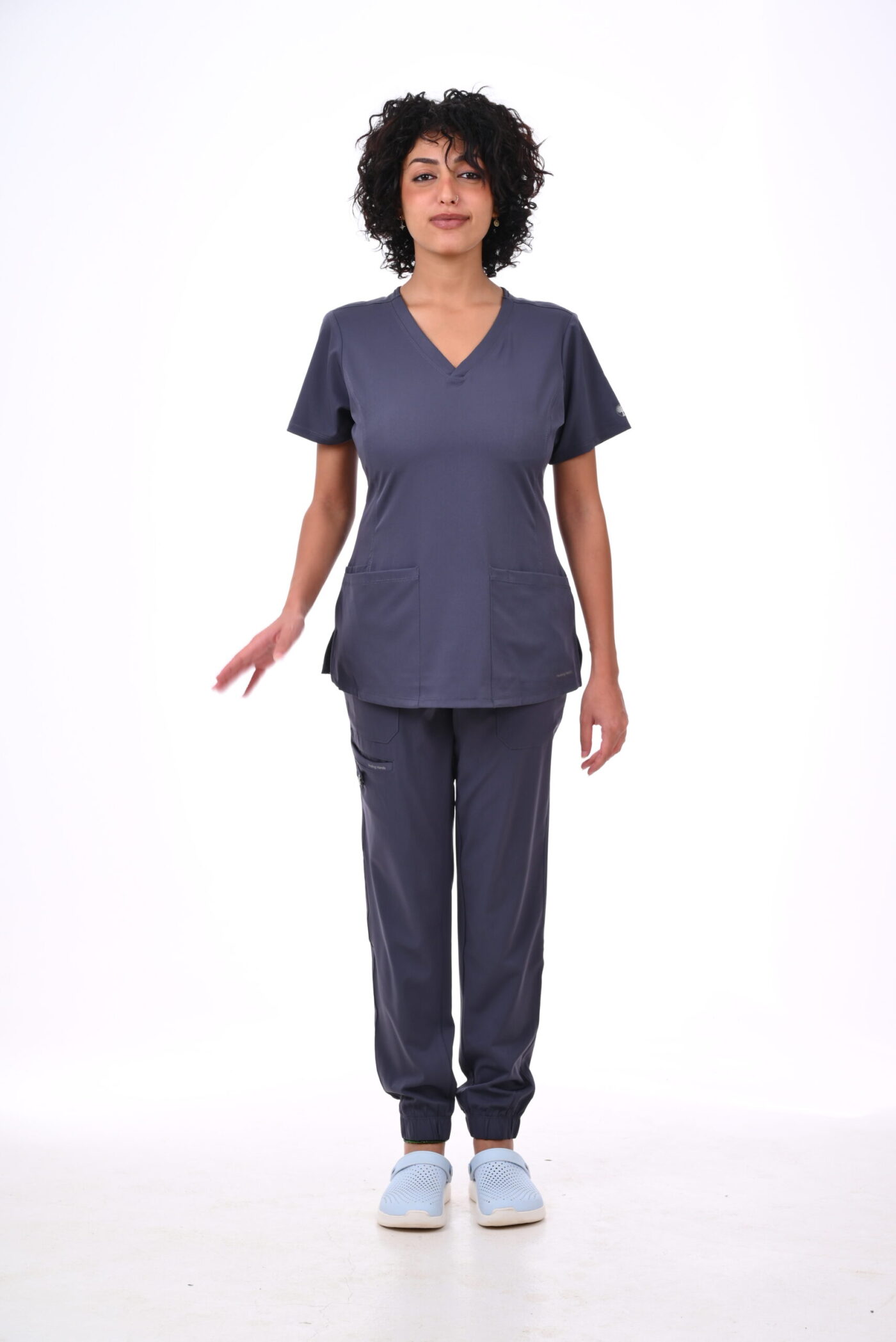 DSC_5242 Healing Hands Medical Gray Scrub