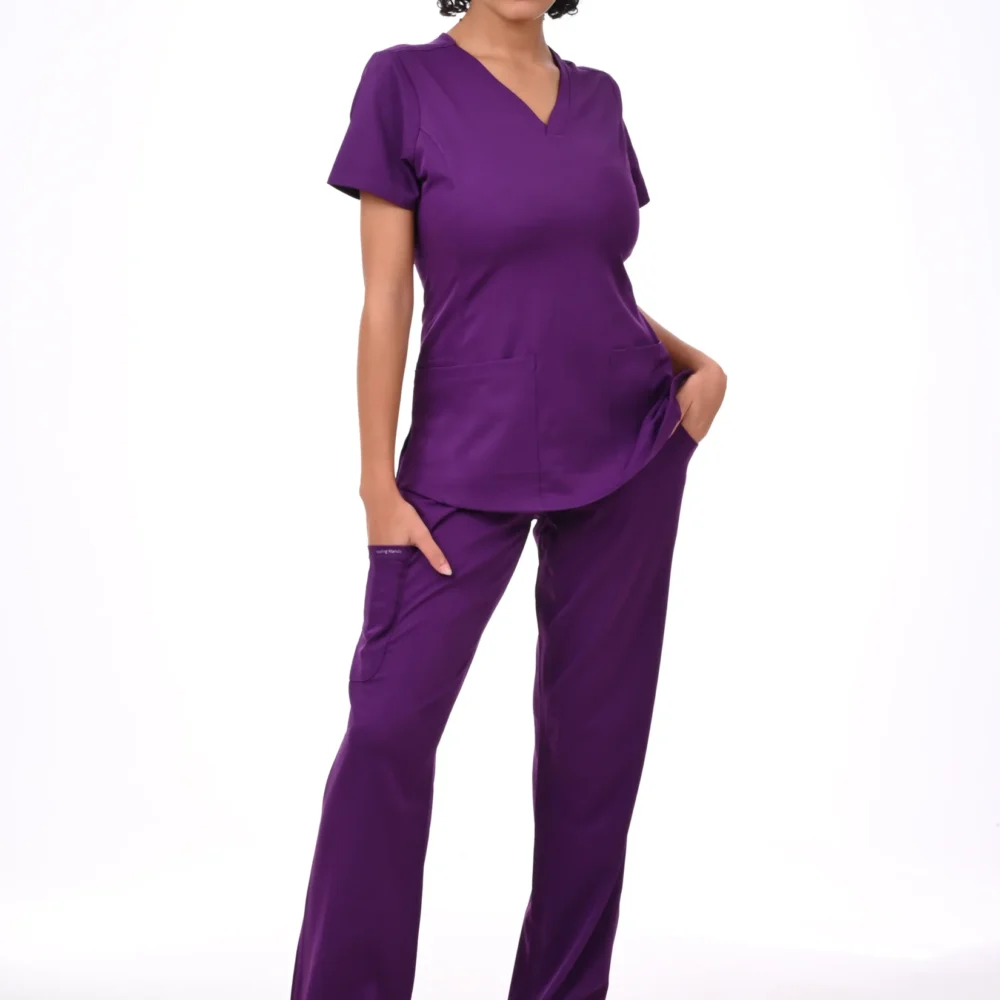Healing Hands Medical Purple Scrub