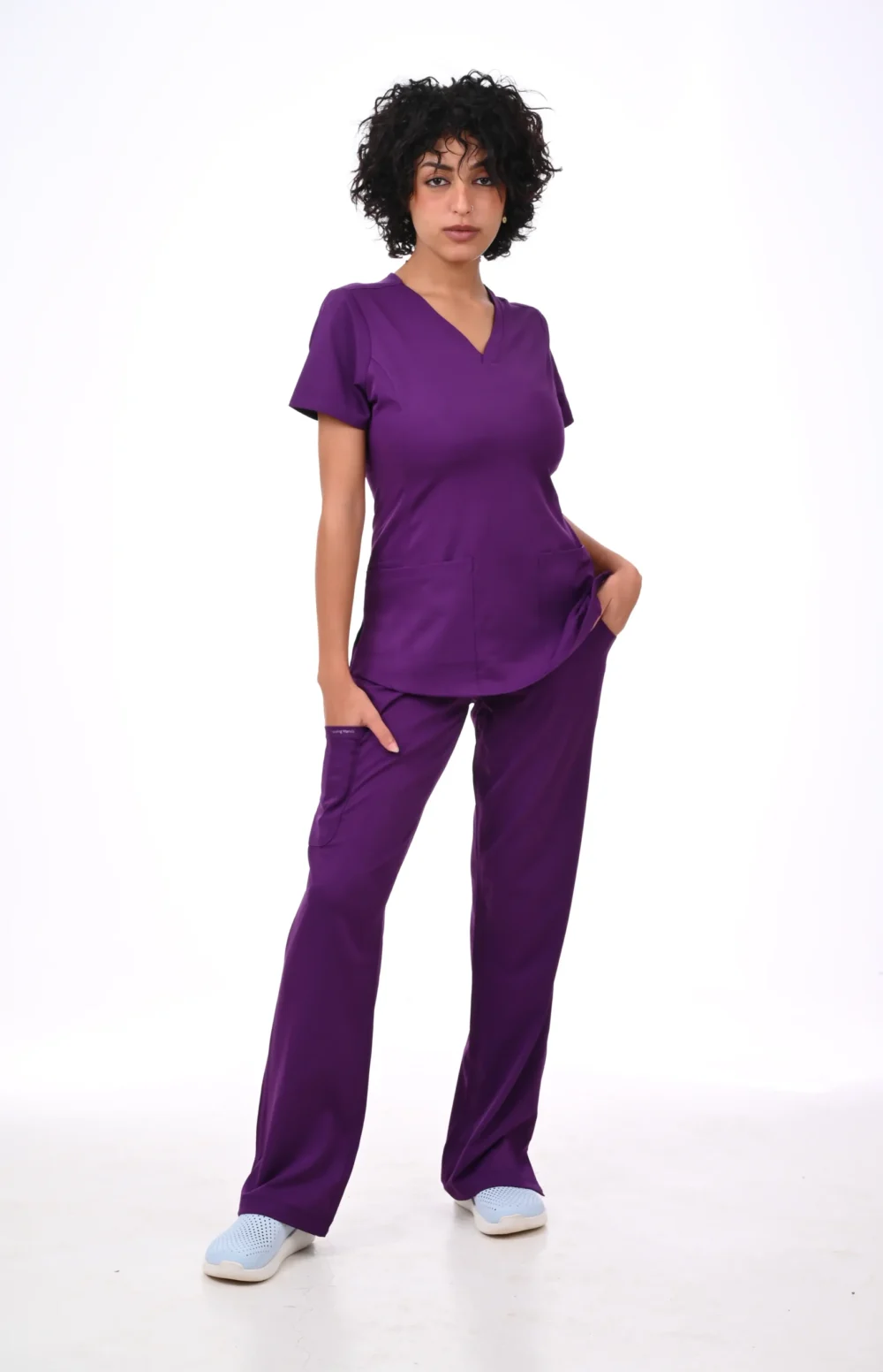 Healing Hands Medical Purple Scrub