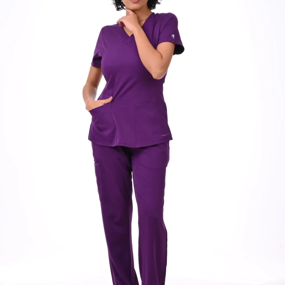 Healing Hands Medical Purple Scrub