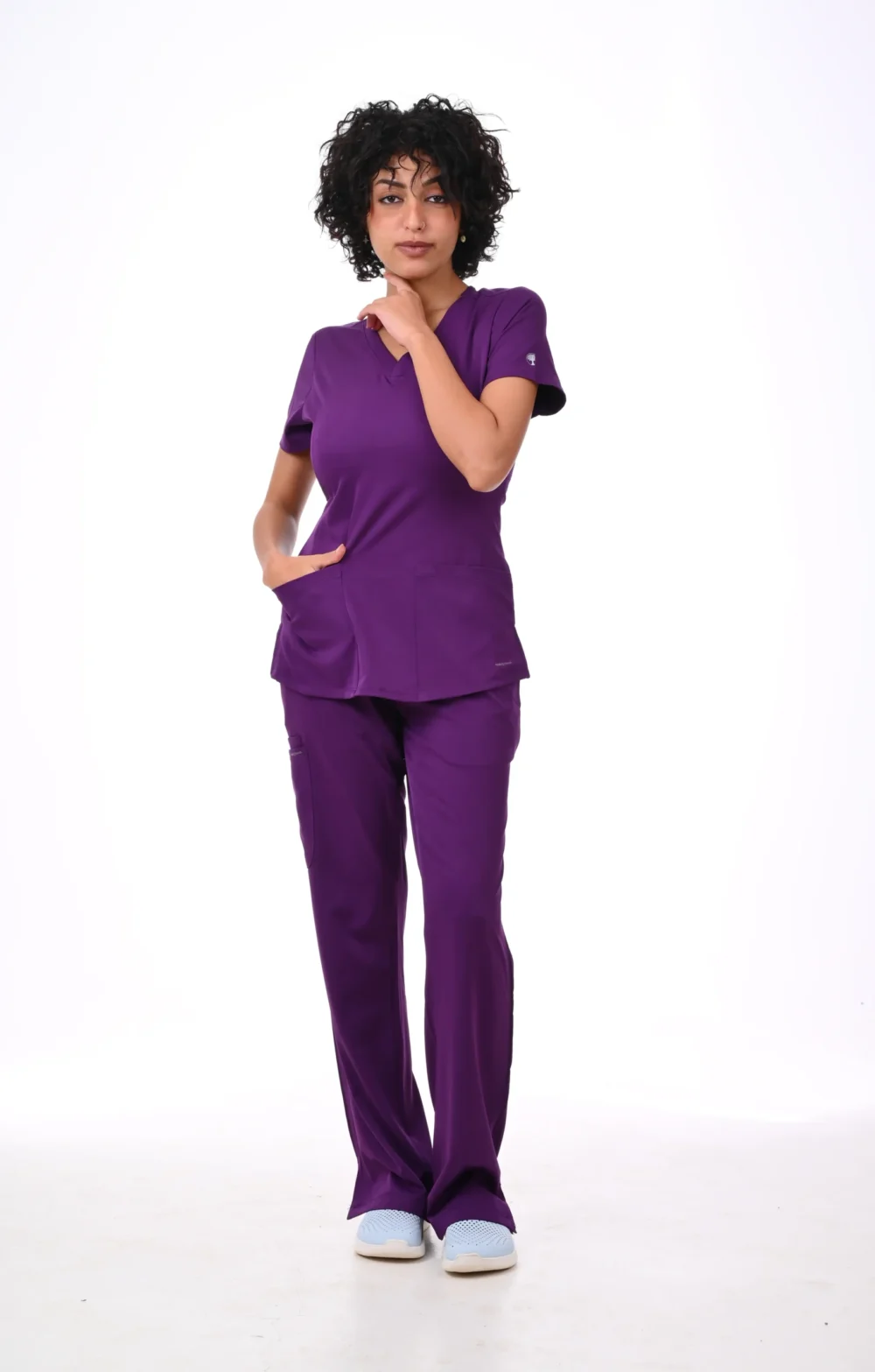 Healing Hands Medical Purple Scrub