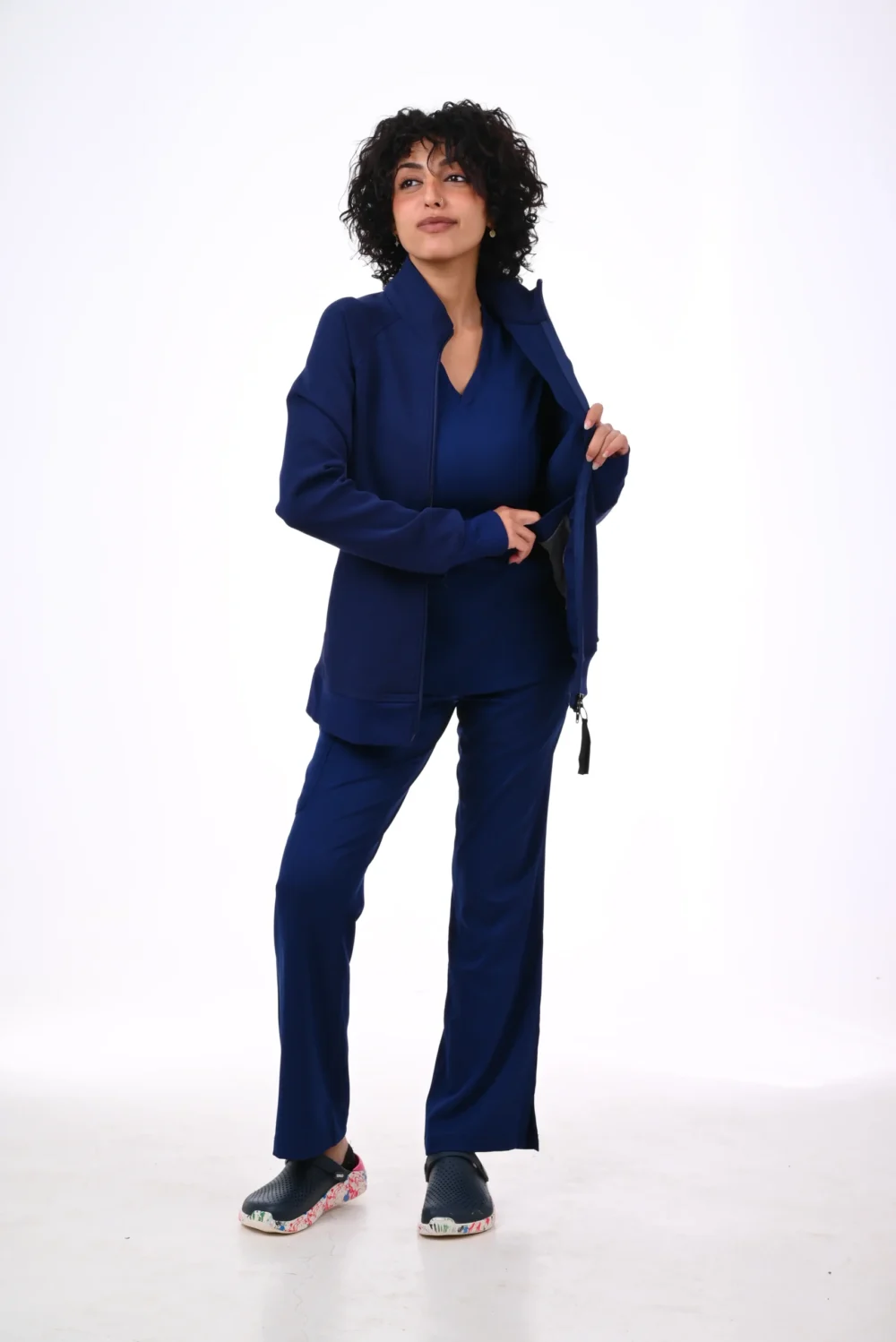 DSC_5439 Healing Hands Navy Blue Scrub Jackets