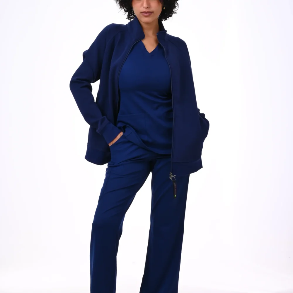 DSC_5440 Healing Hands Navy Blue Scrub Jackets