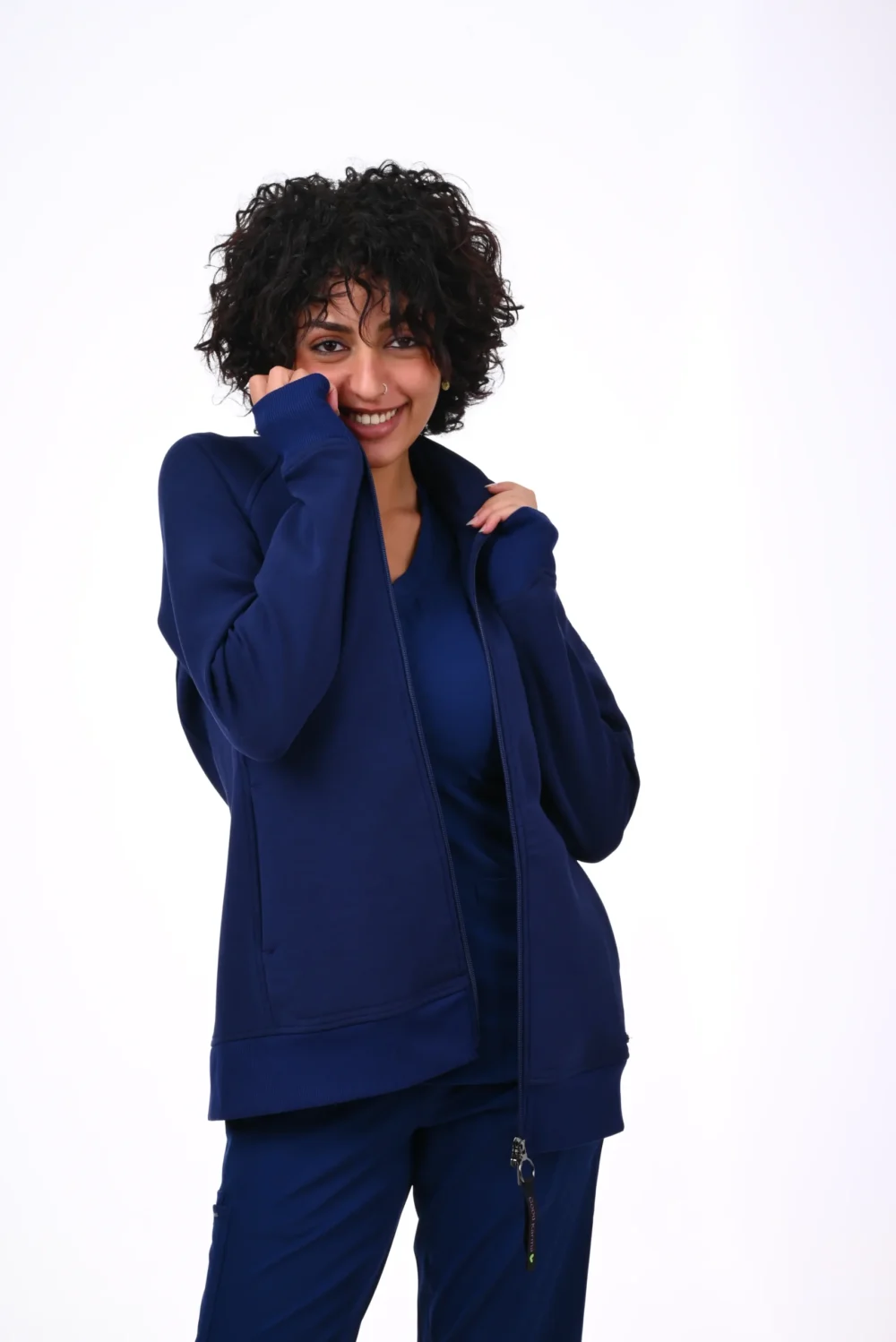 DSC_5444 Healing Hands Navy Blue Scrub Jackets