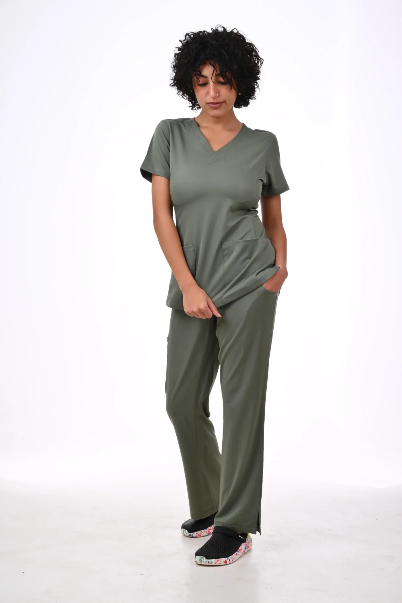 DSC_5566 Healing Hands Medical Olive Green Scrub