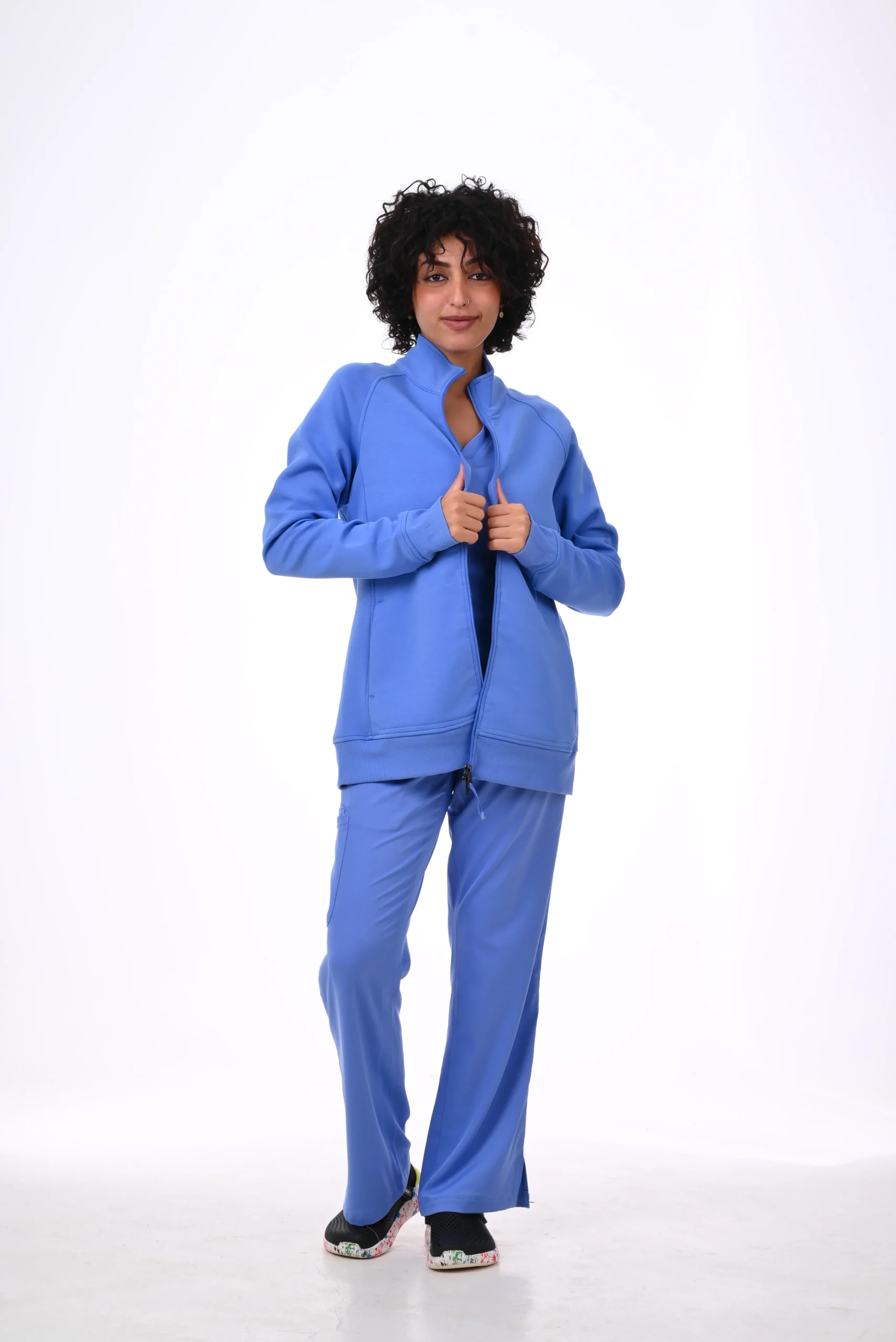 Healing Hands Blue Scrub Jackets