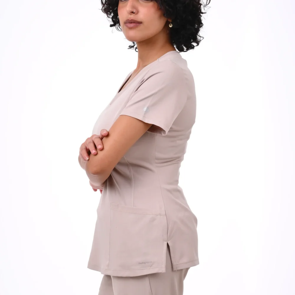 Healing Hands  Medical Beige Scrub