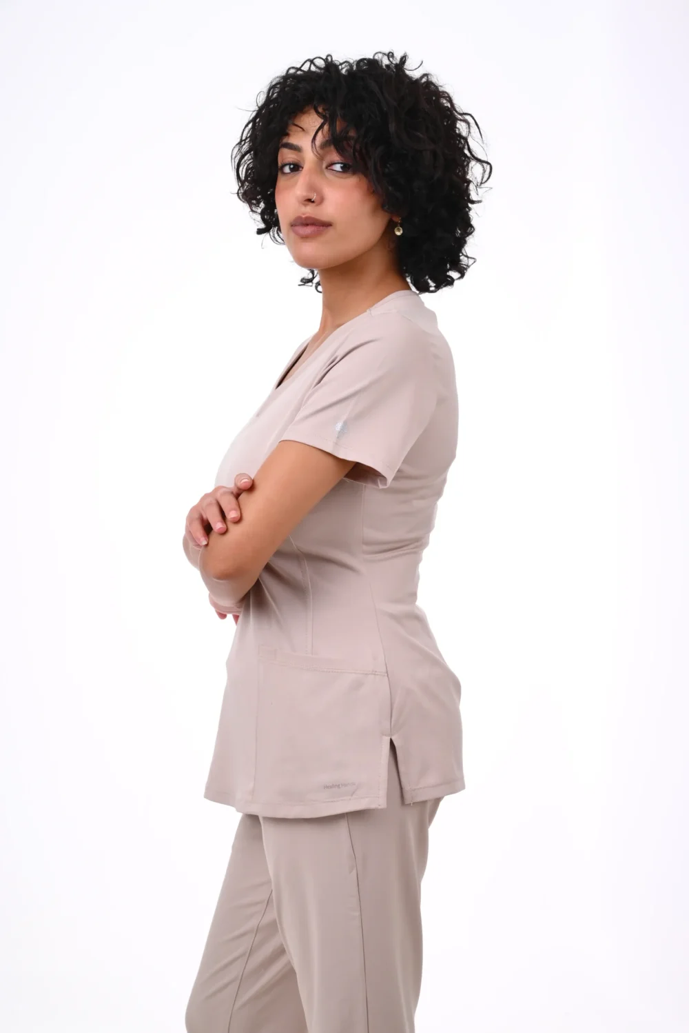 Healing Hands  Medical Beige Scrub