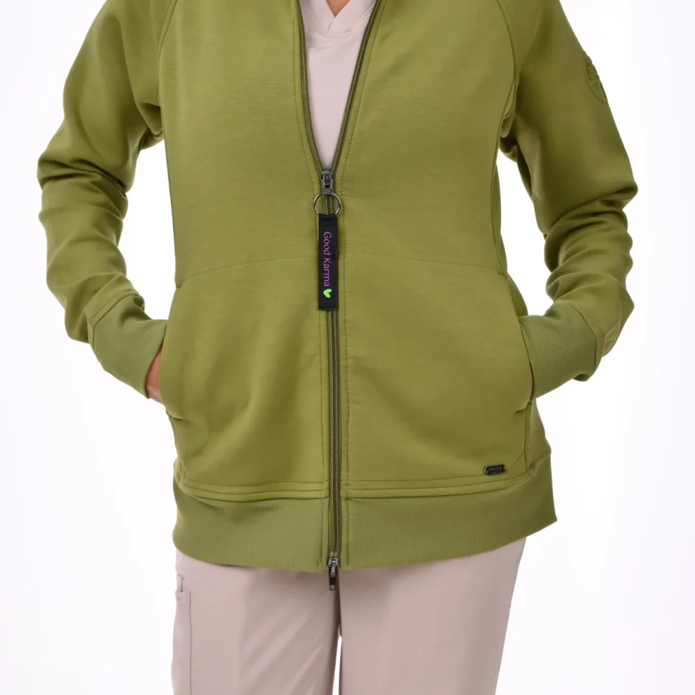 DSC_5667 Healing Hands Olive Green Scrub Jackets