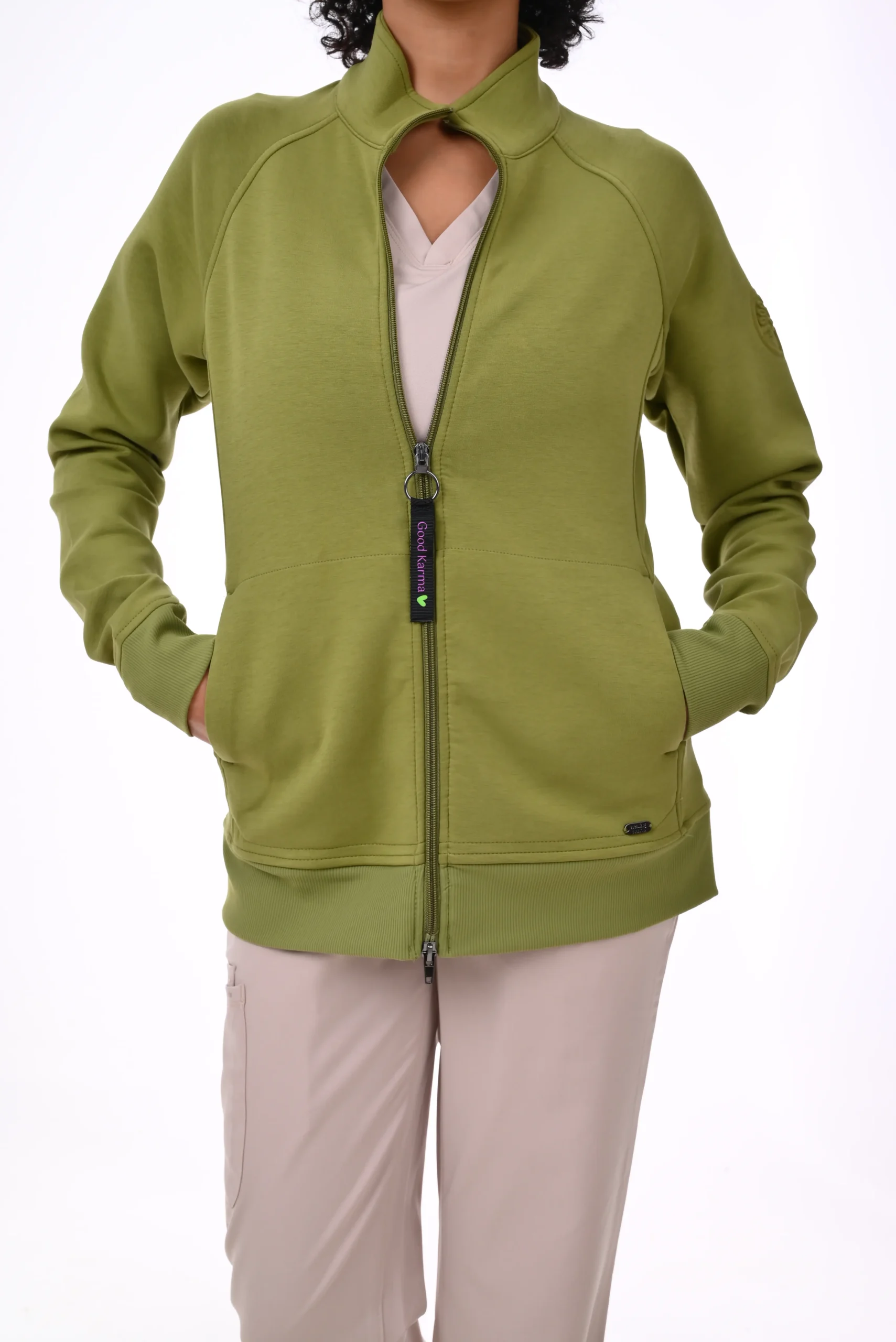 Healing Hands Olive Green Scrub Jackets