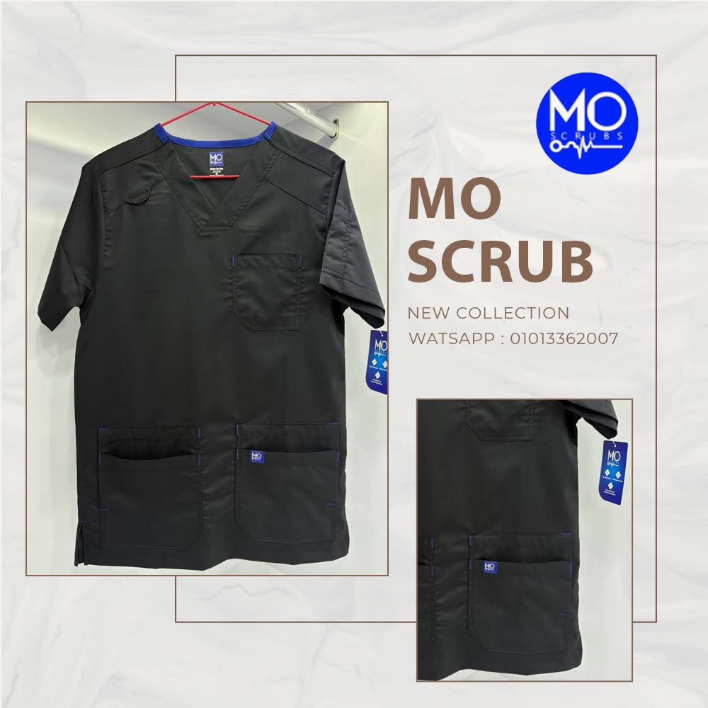 Mo Black Medical Scrub