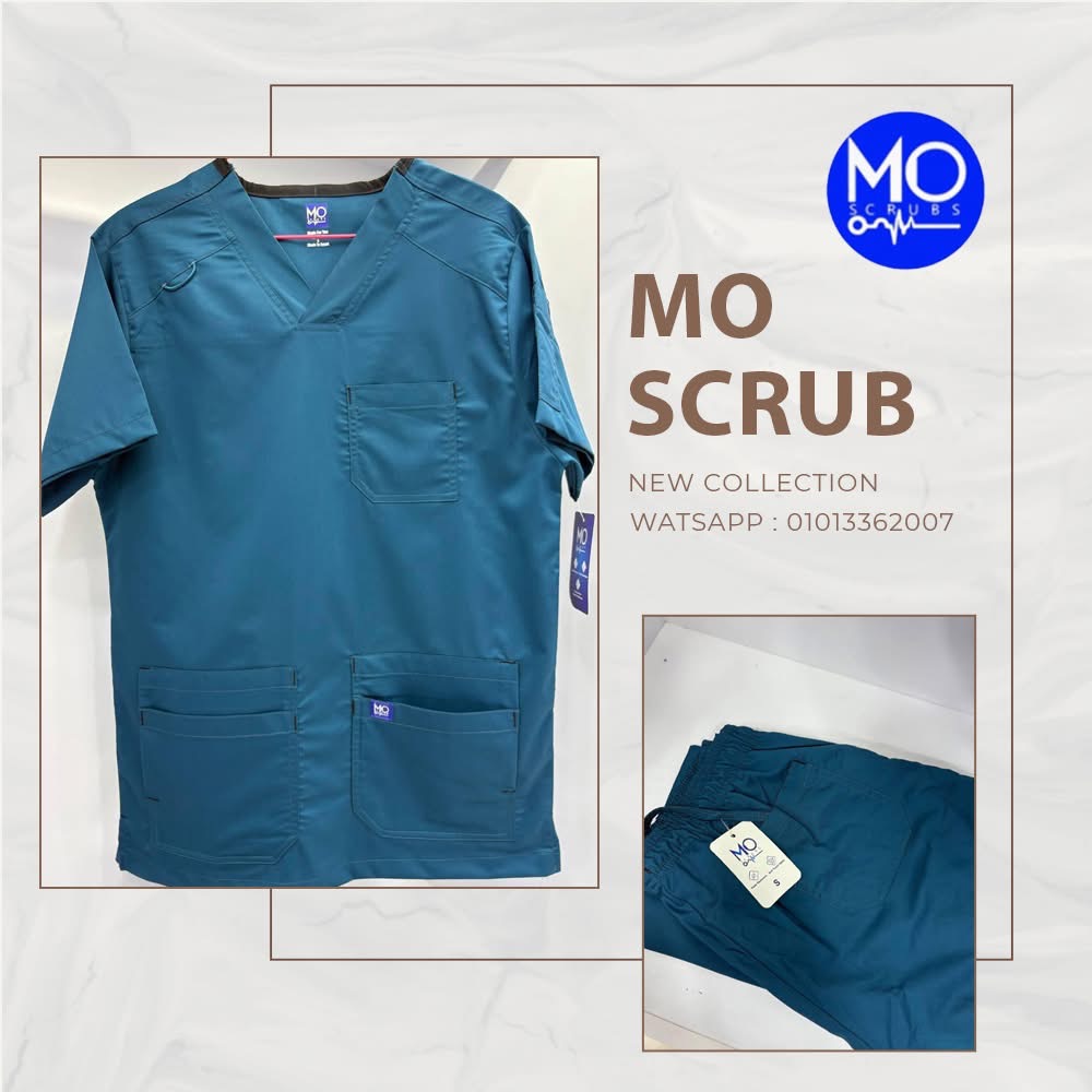 Mo Caribbean Blue  Medical Scrub