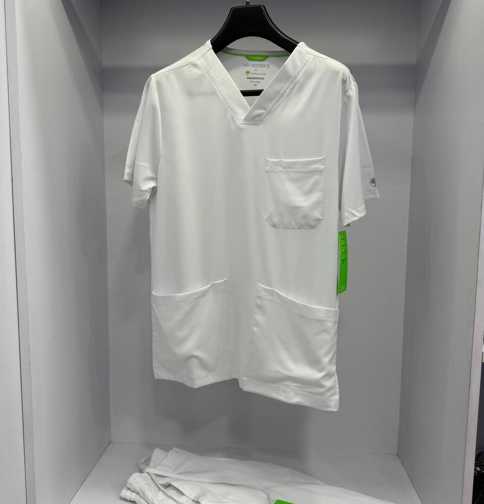 Healing Hands Medical White Scrub