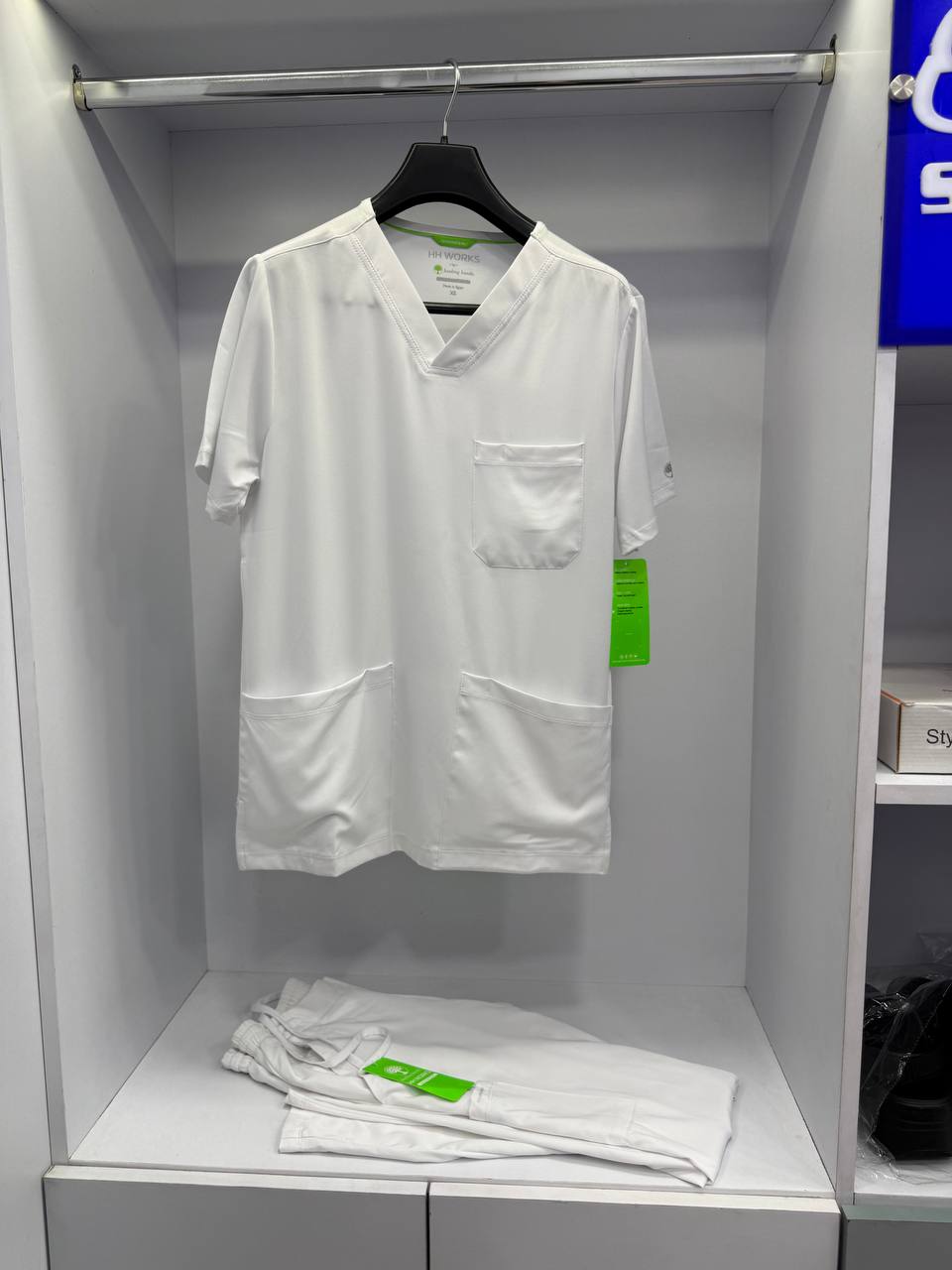 Healing Hands Medical White Scrub