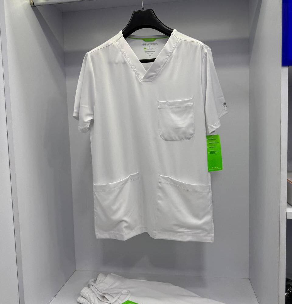 Healing Hands Medical White Scrub