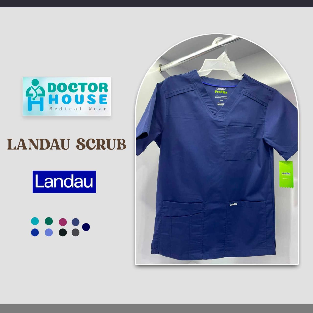 Landau Navy Blue  Medical Scrub