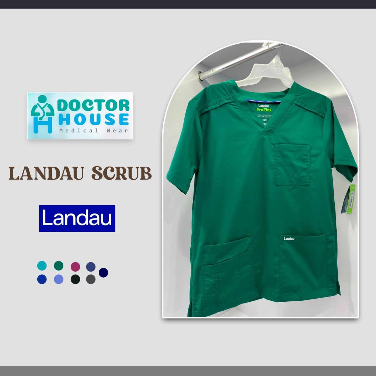 Landau  Green Medical Scrub