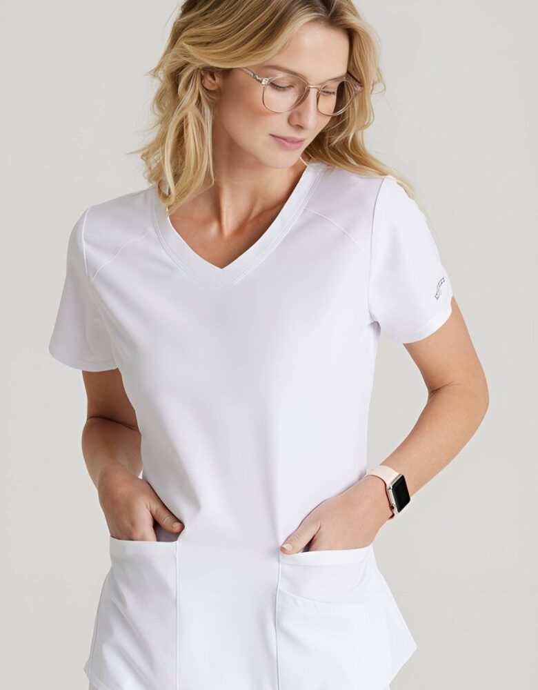 Sketchers White Medical Scrub