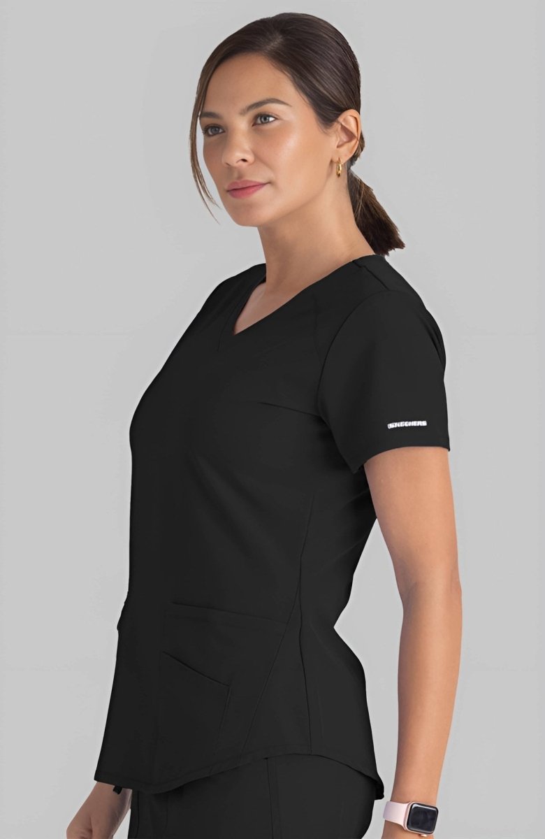 WhatsApp Image 2025-12-18 at 9.29.18 AM (4) Sketchers Black Medical Scrub