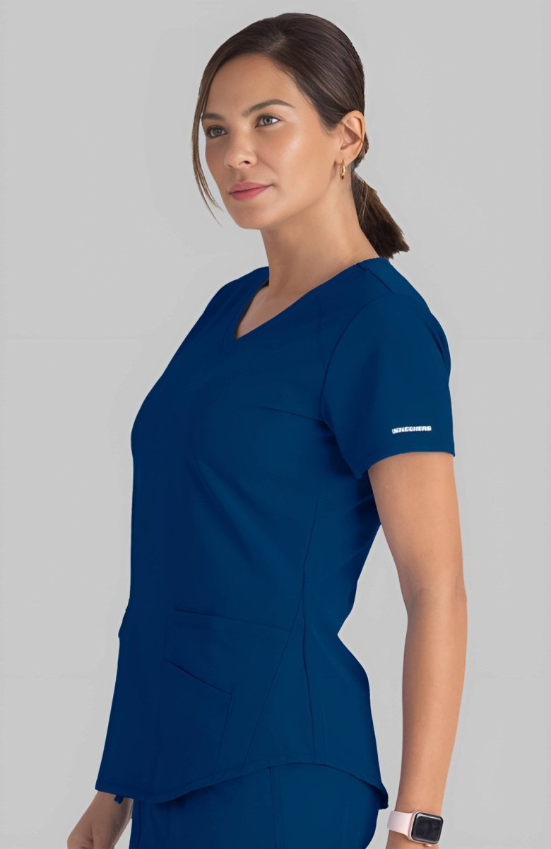 WhatsApp Image 2025-12-18 at 9.29.19 AM (6) Sketchers Navy Blue Medical Scrub