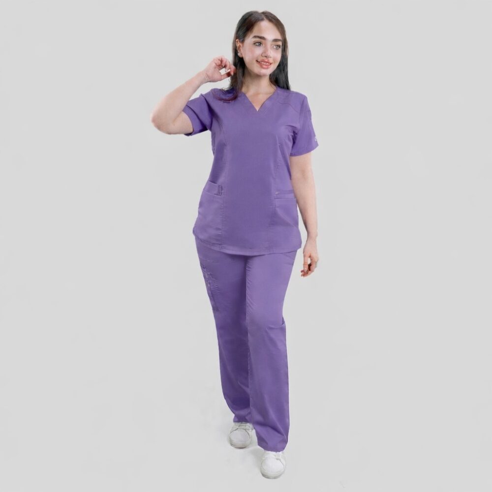 MO Dark Lavender Medical Scrub