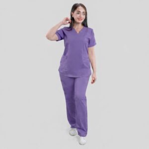 MO Dark Lavender Medical Scrub