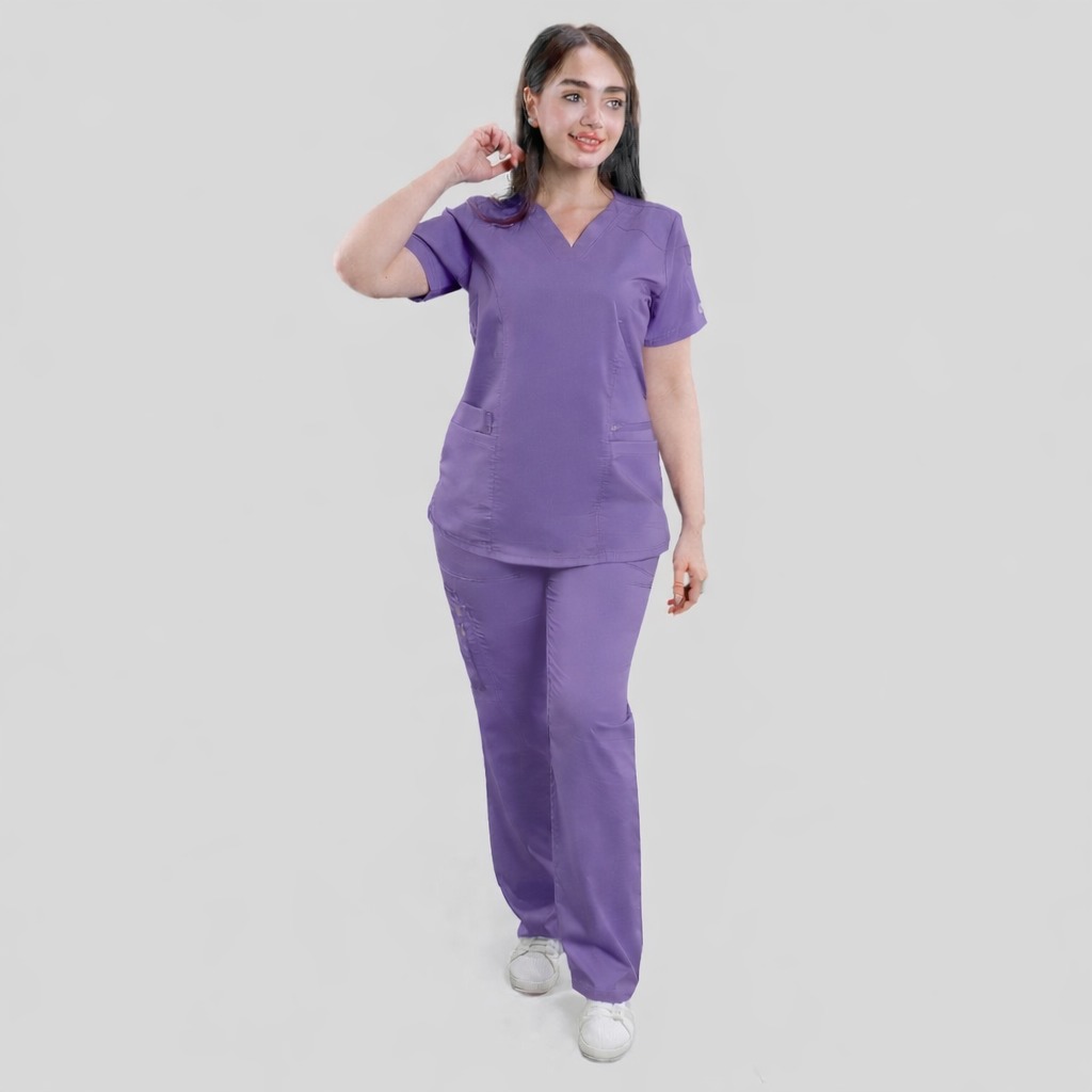 MO Dark Lavender Medical Scrub