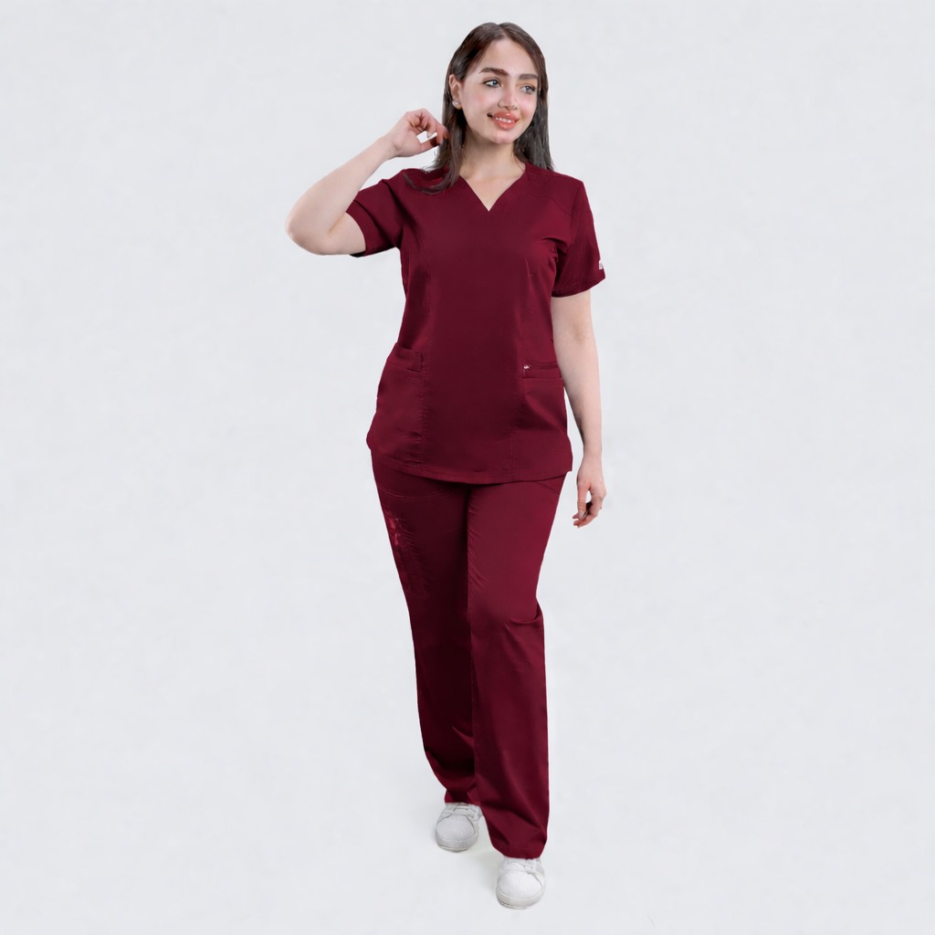 MO Burgundy Medical Scrub